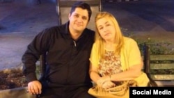 El pastor bautista Josué Rodríguez Legrá junto a su esposa. (Foto perfil de Facebook)