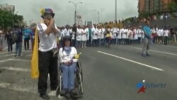 Discapacitados se convierten en símbolo de la lucha contra Maduro en Venezuela