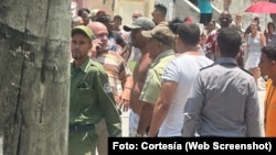 Protesta en San Miguel del Padrón, La Habana