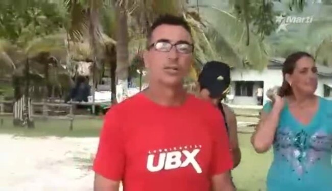 Ubernel Cruz Álvarez, opositor cubano varado en Sapzurro, Colombia.