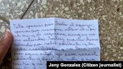 Carta enviada por el Spiderman a su prima