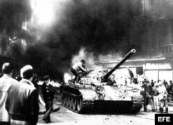 La Primavera de Praga fue aplastada por fuerzas de ocupación lideradas por los soviéticos en 1968.