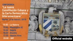 Evento en la OEA sobre los cambios a la Constitución en Cuba y la Carta Democrática Interamericana. 