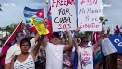 Info Martí | Cubanos en Miami llevaron a cabo reuniones y caravanas en apoyo manifestantes en Cuba