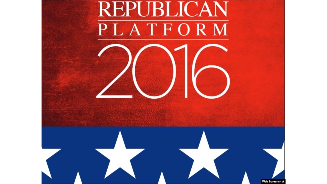 Plataforma Republicana 2016.