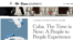 Anuncio de viaje a Cuba por The New York Times 