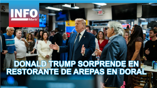 Donald Trump sorprende en restorán de arepas en Doral  - marzo 10, 2026