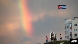 Un arcoiris en el cielo de La Habana el 2 de julio de 2026.