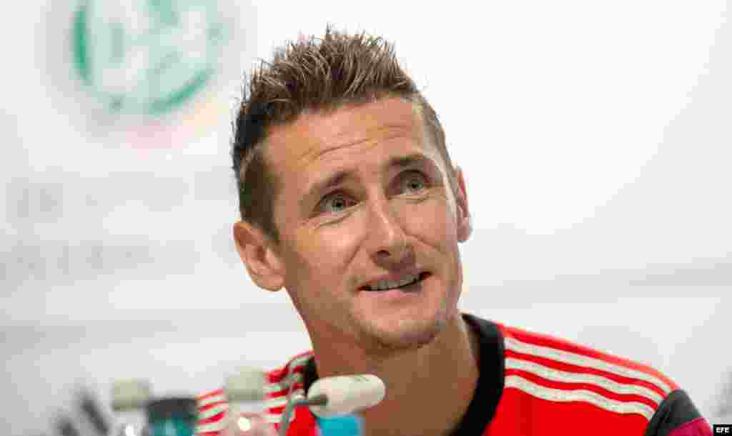  El jugador alemán Miroslav Klose.