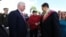 Nicolás Maduro, estrecha la mano de Daniel Ortega, mientras, Miguel Díaz-Canel y Cilia Flores observan el saludo, el día de la investidura de Maduro para un tercer mandato de seis años, en Caracas, Venezuela, el 10 de enero de 2025. 