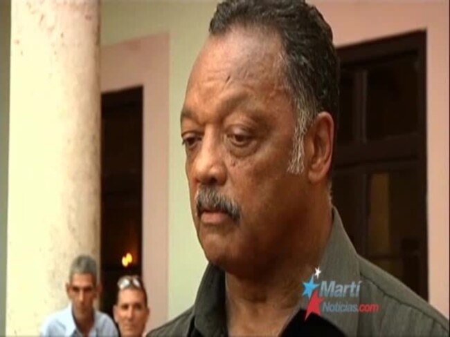 Rev. Jesse Jackson hace declaraciones desde La Habana
