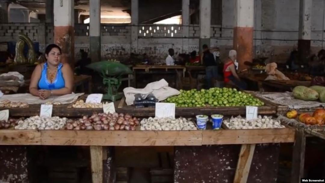 Agromercado en Cuba.