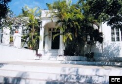Entrada principal de la "Finca Vigía", antigua residencia en Cuba del escritor Ernest Hemingway.