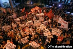 Seguidores de Lula dicen que impediran su detención. Foto Sindicato de los Metalúrgicos del ABC.
