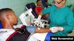 Cuba, donante de sangre