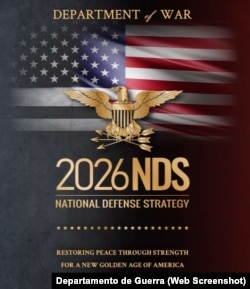 Portada de la Estrategia de Defensa Nacional 2026. (Departamento de Guerra)