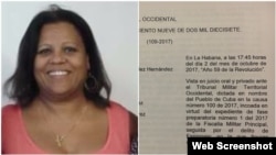 Alina López Miyares, ciudadana estadounidense encarcelada en Cuba.