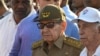 Raúl Castro en la marcha del 1 de Mayo en La Habana.