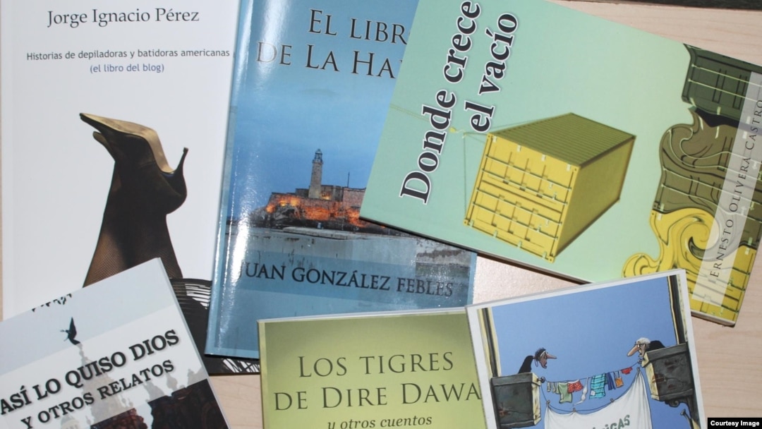 Portadas de libros de Neo Club Press que se presentarán en el Festival Independiente de Arte y Literatura de Miami.