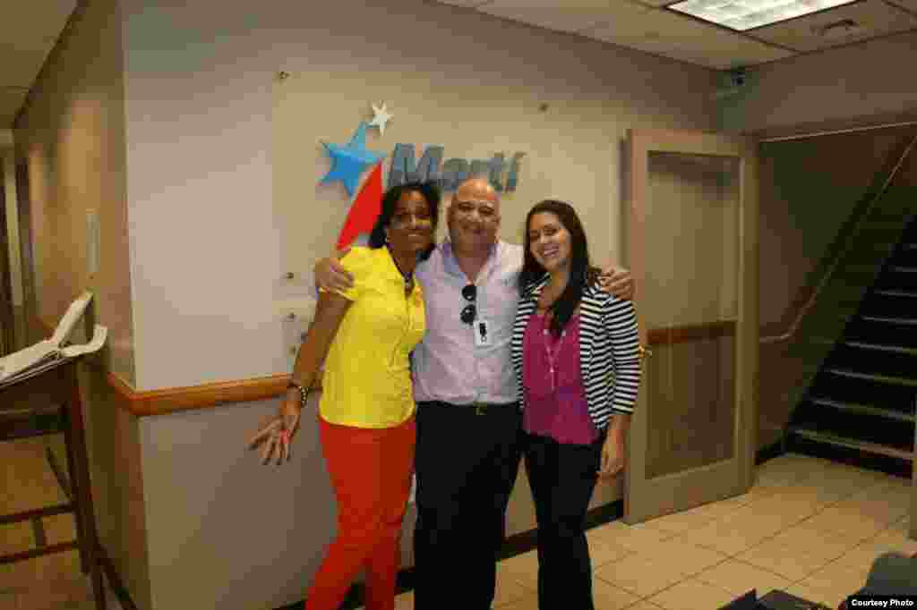 Con Melba Almeida