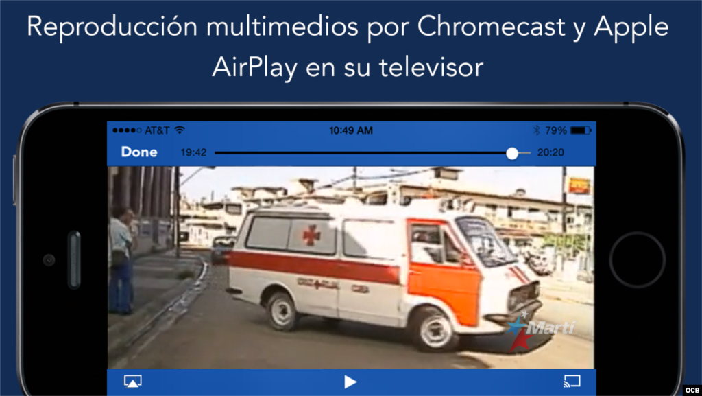 Reproducción multimedios para iPhone 