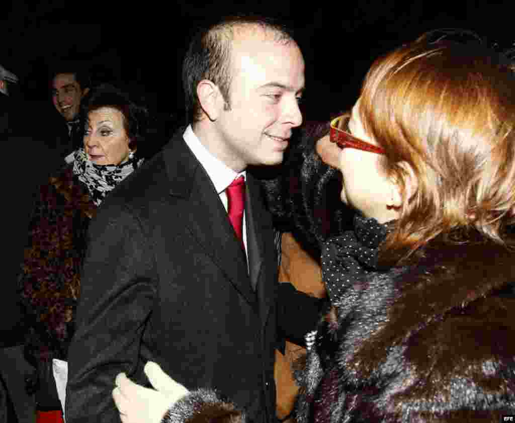 Angel Carromero durante un acto público.