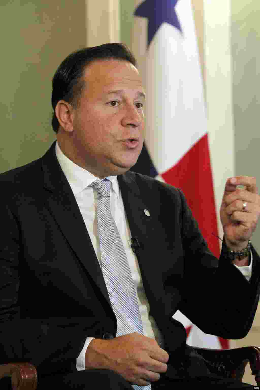 Juan Carlos Varela, presidente de Panamá. 