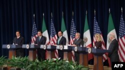 Reunión del Diálogo Estratégico sobre las Organizaciones Criminales Transnacionales, en el Departamento de Estado en Washington, DC. Archivo, 2017. (AFP)