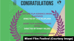 El Festival de Cine de Miami felicita a las películas preferidas de la audiencia.