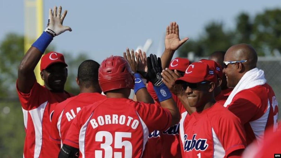 Equipo nacional de béisbol de Cuba.
