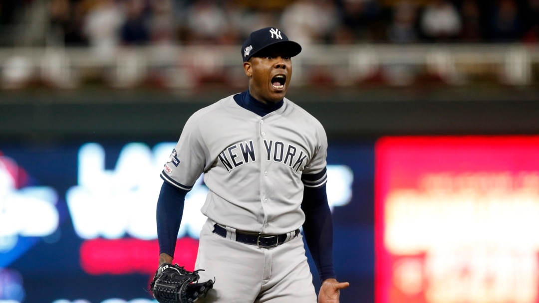 EltrenesSports Aroldis Chapman se siente bien a espera de