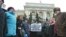 Protesta frente al Banco Central de Rusia en Moscú (Archico)