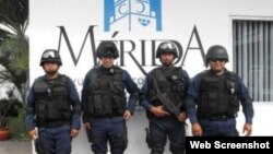 Policía de Mérida, capital del estado de Yucatán.