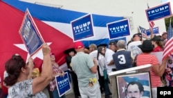 Cubanos en el exilio apoyaron a Donald Trump en su campaña presidencial.