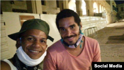 Los prisioneros políticos y artistas Luis Manuel Otero Alcántara y Maykel Castillo "El Osorbo".