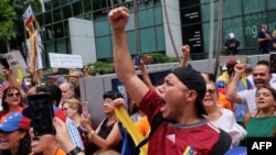 Venezolanos protestan en Miami contra Nicolás Maduro. (Archivo)