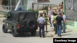 Arresto de Caridad Burunate en Matanzas, mayo 7, 2017.