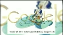 Google recuerda a Celia Cruz en su página de inicio