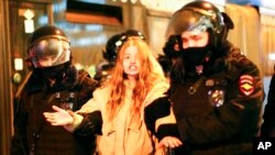 Mas de tres mil arrestados en Rusia durante las protestas del sábado.