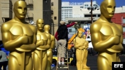 Preparativos para la ceremonia anual de los Óscar en California. EFE