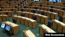 Intervención de Berta Soler, mediante un video grabado, en la sesión ante el Parlamento Europeo.
