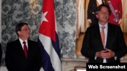 El Canciller cubano Bruno Rodríguez de visita en el Reino de los Paises Bajos