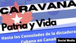 Cubanos en Canadá harán una caravana en contra de la dictadura este 7 de marzo
