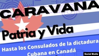 Cubanos organizan caravana