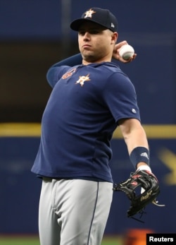 Aledmys Díaz, de los Astros de Houston. Kim Klement-USA TODAY Sports vía Reuters.