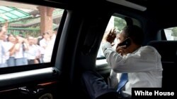 Obama lleva a La Habana su auto presidencial, La Bestia.