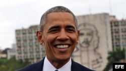 Obama en la Plaza de la Revolución