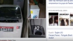 Anuncio de venta de electrodomésticos en redes sociales. (Captura de video/Telecubanacán)