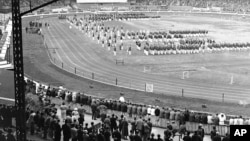Los juegos celebrados en el White City Stadium, en Londres el 4 de agosto de 1934.