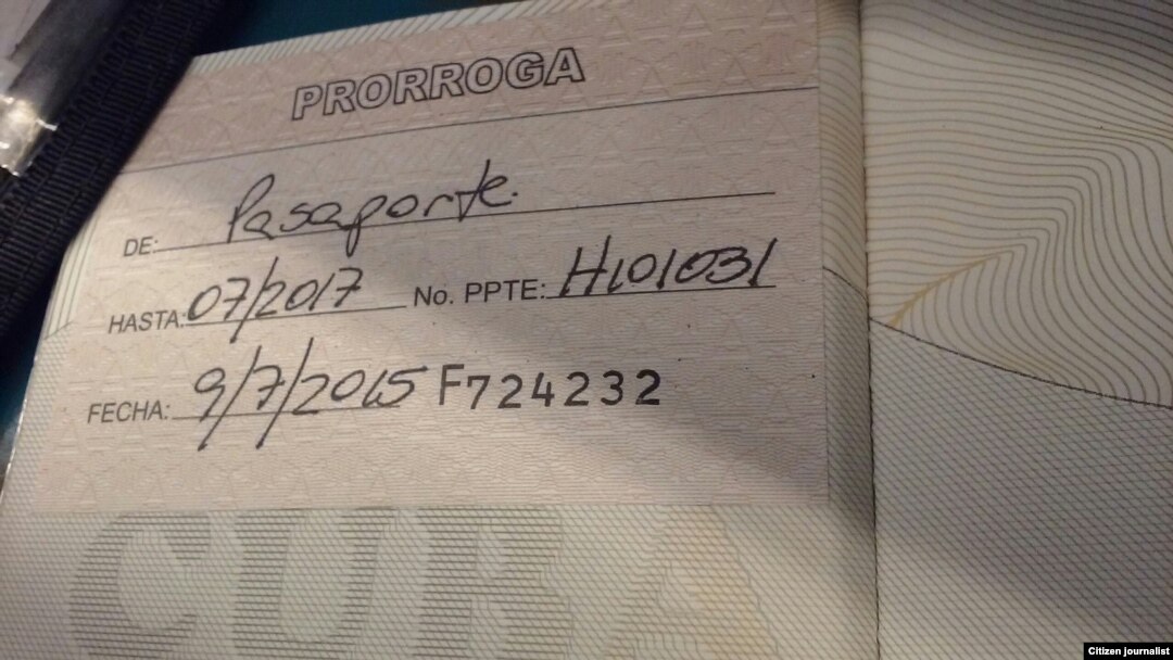 Pasaporte de Ana Lupe Busto.